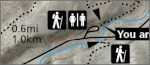 Hickman Bridge trail map