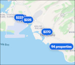 Interactive Honolulu lodging map
