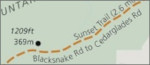 Hot Springs Sunset Trail map