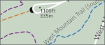 Hot Springs West Mountain trail map