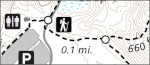 Indiana Dunes West Beach trail map