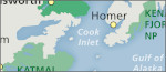 Kenai Fjords National Park area map