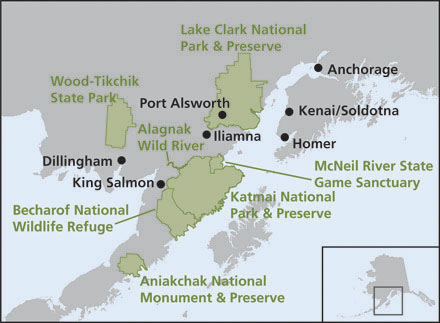 Lake Clark NP Alaska (USA): visita, alojamiento, osos - Excursión para Ver Osos en Alaska: Katmai, otros - Fauna USA
