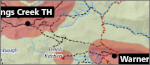 Lassen backpacking map