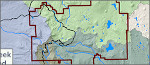 Lassen watershed map