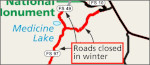 Lava Beds road map
