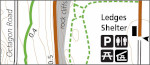 Ledges trail map