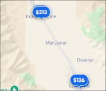 Interactive Manzanar lodging map