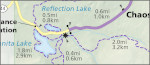 Manzanita Lake winter map