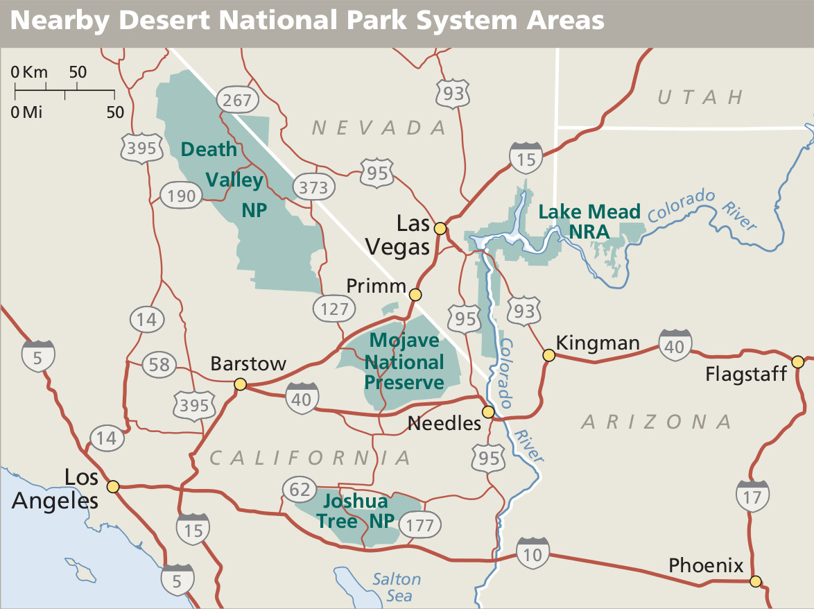Mojave Desert On Us Map - United States Map