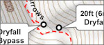 Mosaic Canyon trail map