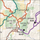 National Trails system map