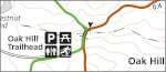 Oak Hill trail map