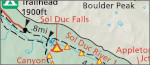 Olympic National Park backpacking map