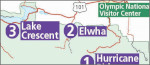 Olympic National Park winter map