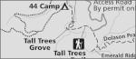Redwood Creek trail map