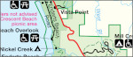 Northern Redwoods National Park map