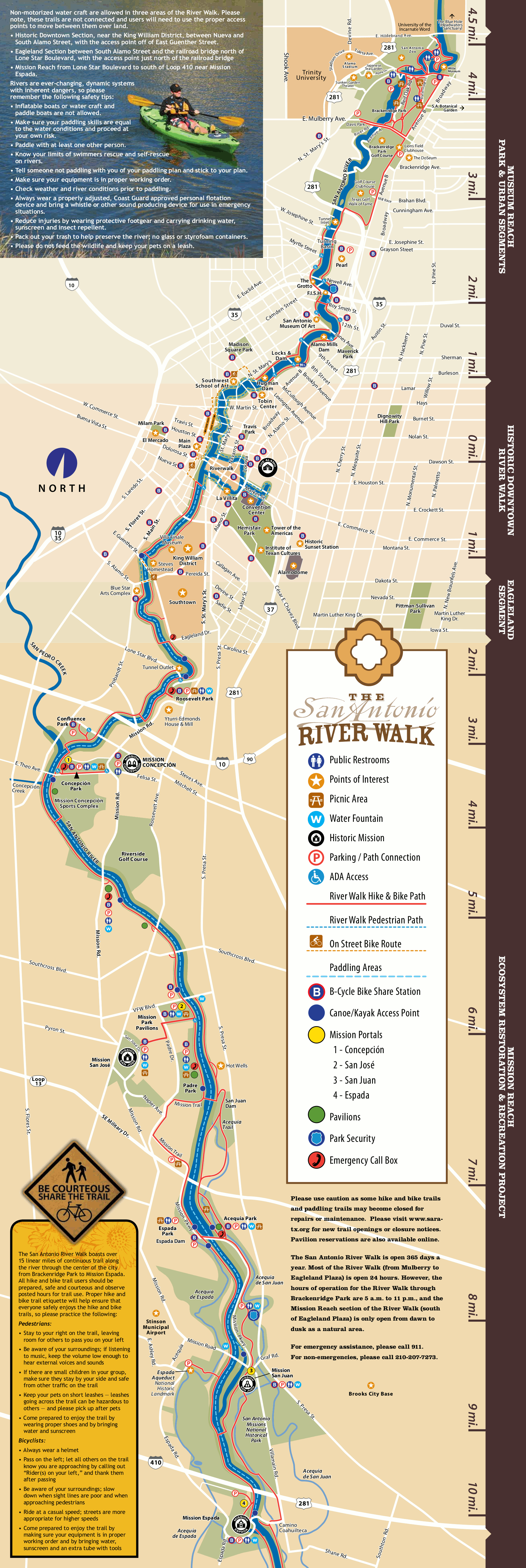 San Antonio River Walk Map Free Printable Maps - vrogue.co