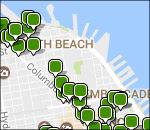 Mappa di alloggio interattivo di San Francisco