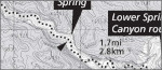 Upper Spring Canyon trail map