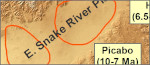 Yellowstone hotspot map