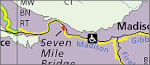 Yellowstone Madison fishing map