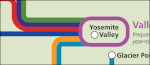 Yosemite public transportation map