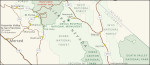 Sequoia and Kings Canyon regional map