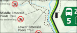 Zion National Park shuttle and trail map