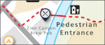 Zion pedestrian and cycle entrance map